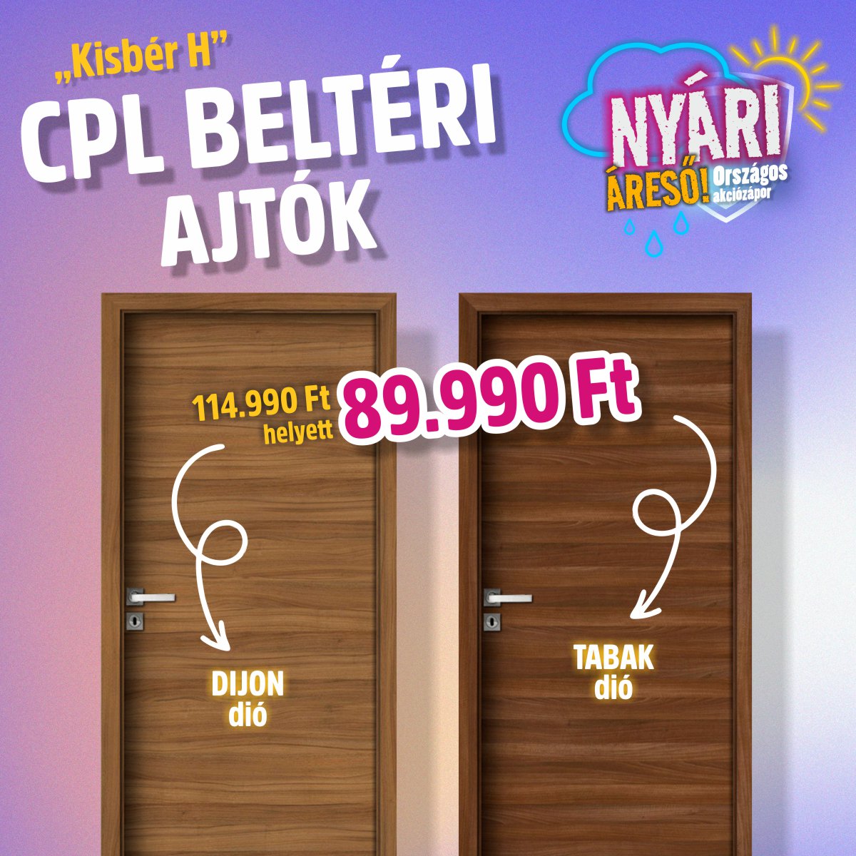Nyári áreső akciók!